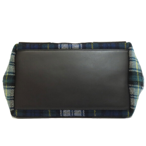 BALENCIAGA Navy Cabas S Handbag Wool 339933 - Picture 4 of 11